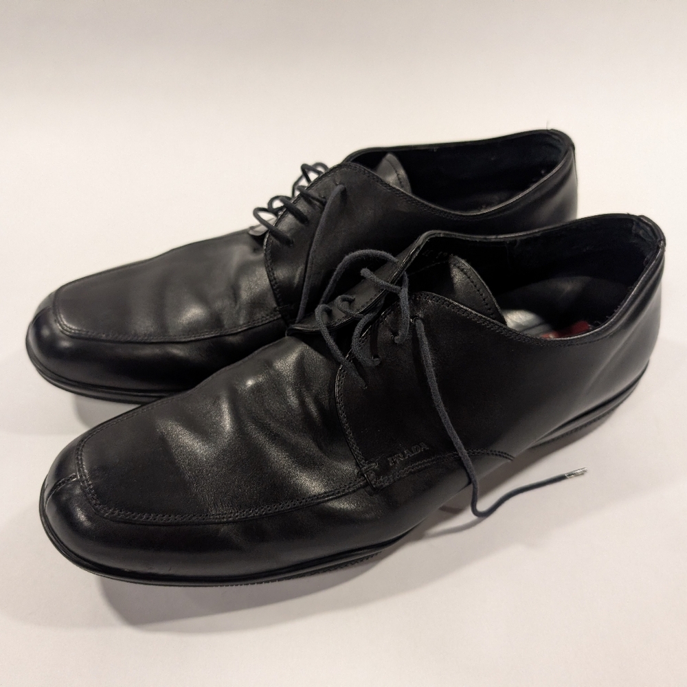 Prada Derby Oxford Leather Dress Shoes